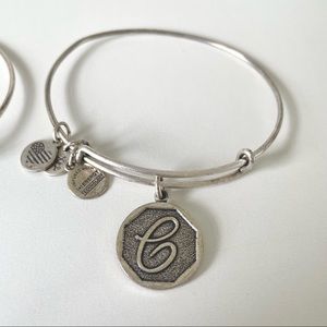 **SOLD** Alex and Ani ‘C’ Initial Silver Bracelet